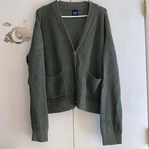 Green Knit Cardigan